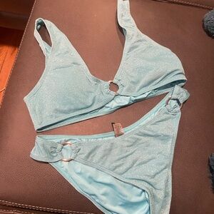 Shimmering Blue Bikini Set